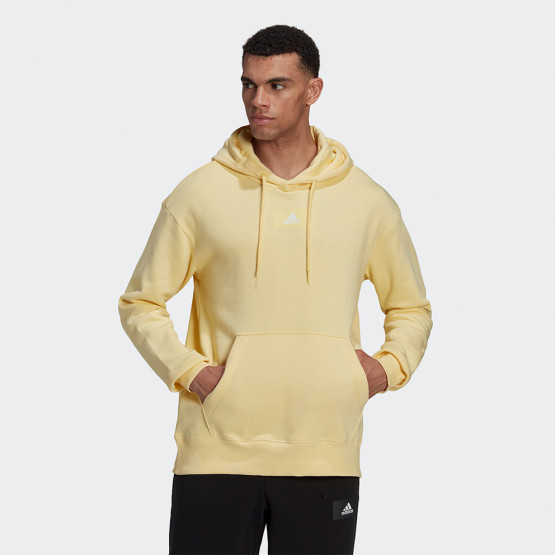 adidas Performance Essentials Feelvivid Fleece Drop Shoulder Ανδρική Μπλούζα με Κουκούλα