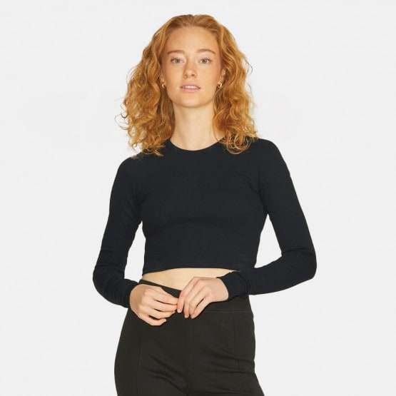 JJXX Jxfeline Rib Women's Long-Sleeve Crop Top