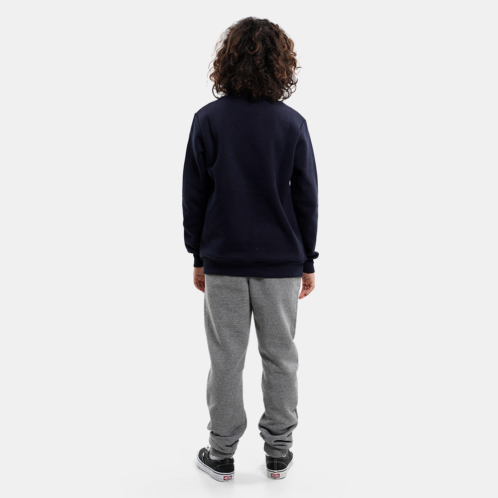 Target Crewneck & Cuffed Print Pants Fleece ''World'' Παιδικό Σετ Φόρμας