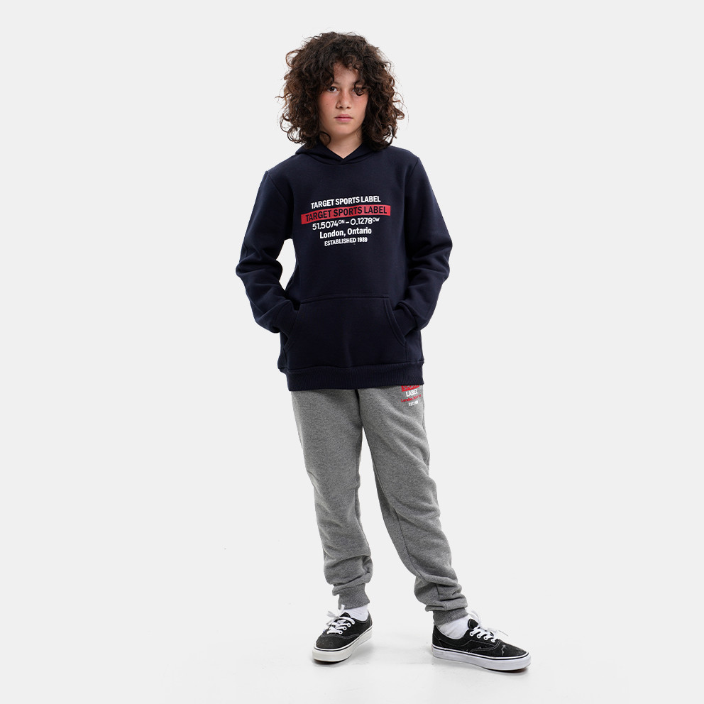 Target Target Hoodie & Cuffed Print Pants Fleece ''Sports'' Παιδικό Σετ Φόρμας (9000118357_003)
