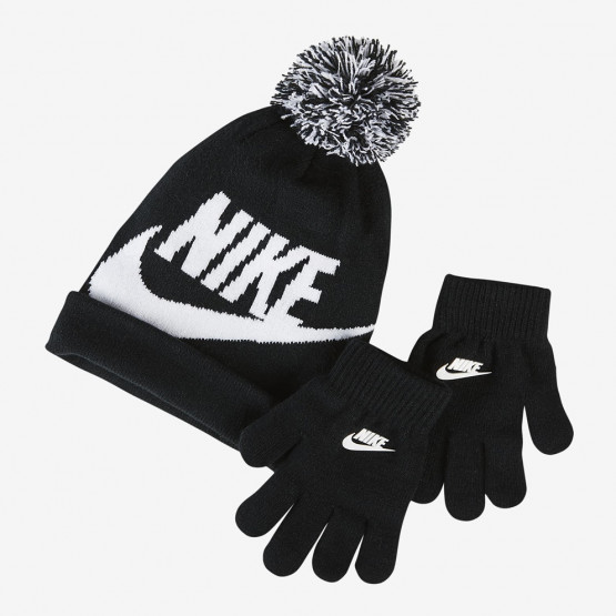 Nike Swoosh Pom Kids' Beanie and Gloves Set