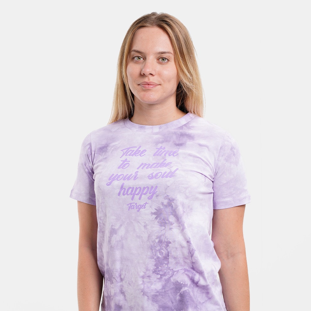 Target Tie Dye "Happy" Γυναικείο T-shirt