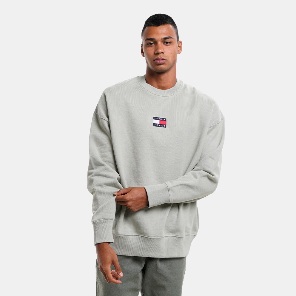 Tommy Jeans Tommy Badge Crew Ανδρική Μπλούζα Φούτερ