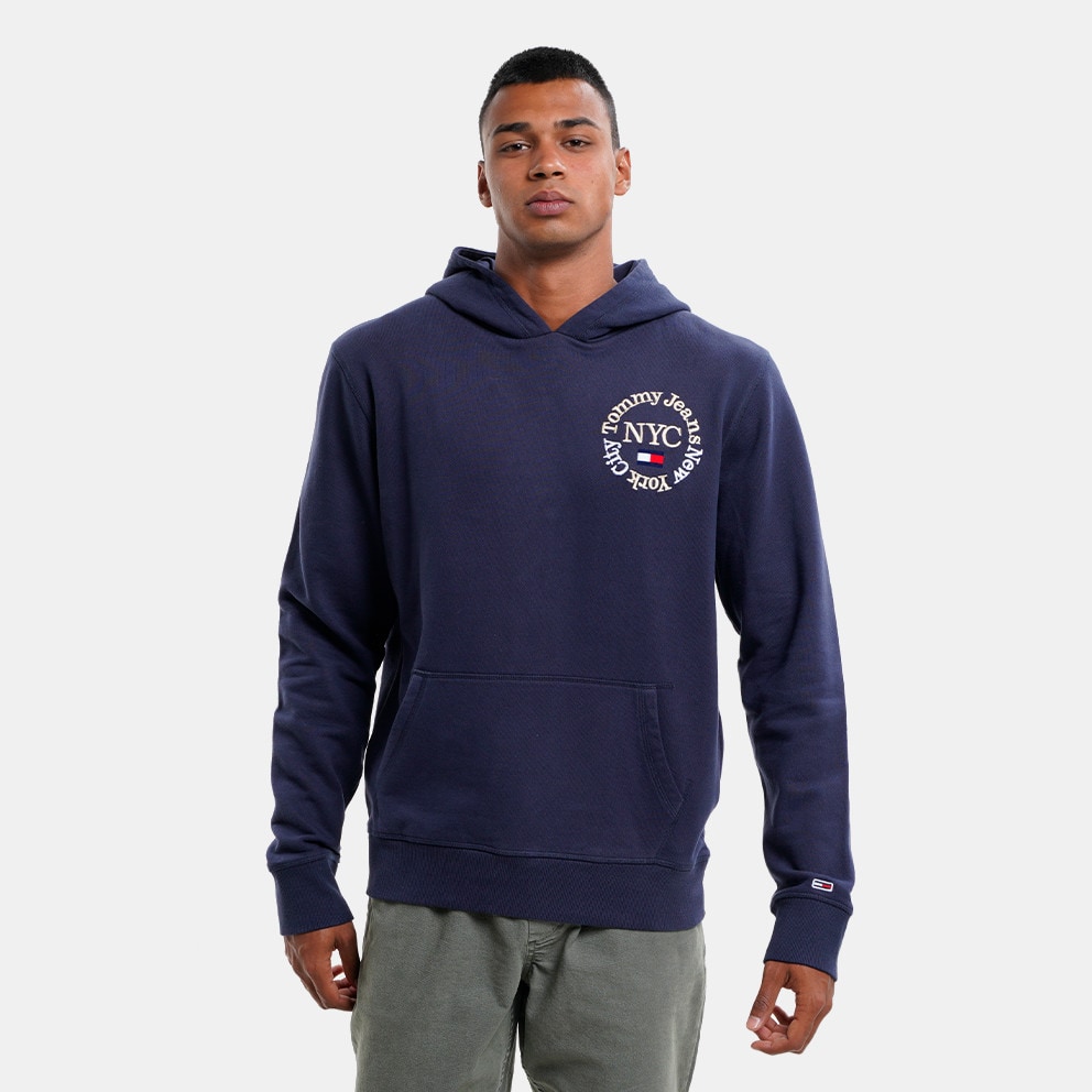 Tommy Jeans Timeless Circle Men's Hoodie Navy Blue DM0DM13882 - Slides  TOMMY HILFIGER Embroidery Hifliger Pool Slide FM0FM04226 Desert Sky DW5 -  C87