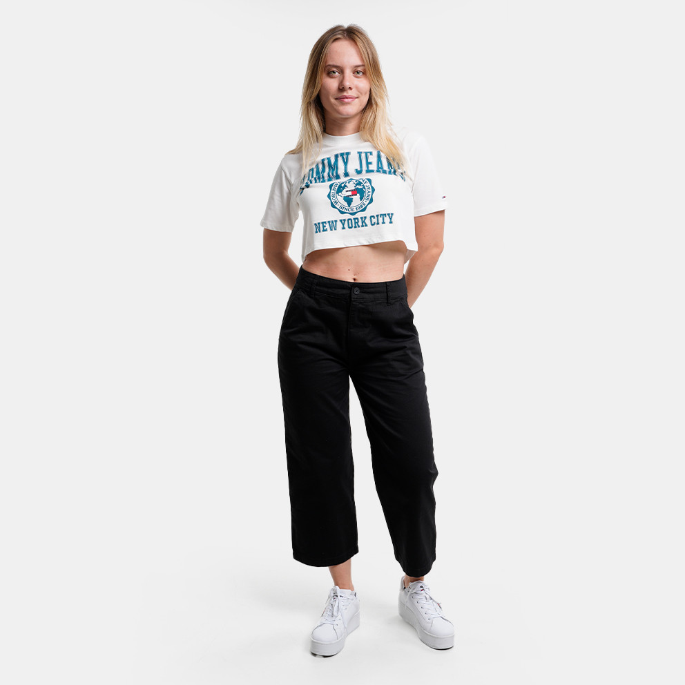 Tommy Jeans Super Crop College Γυναικείο T-Shirt