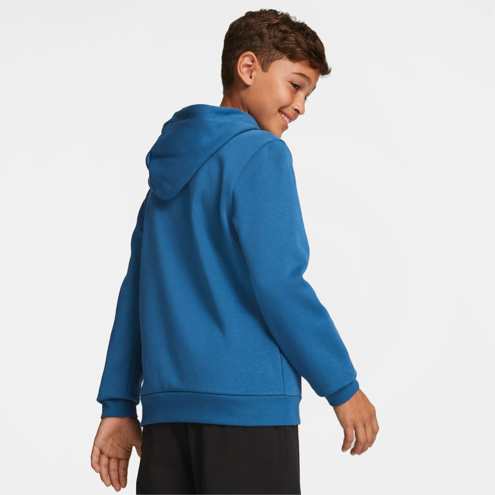 17 - Puma Essentials Kid's Hoodie Blue 586987 - Bordeaux Puma Survêtements