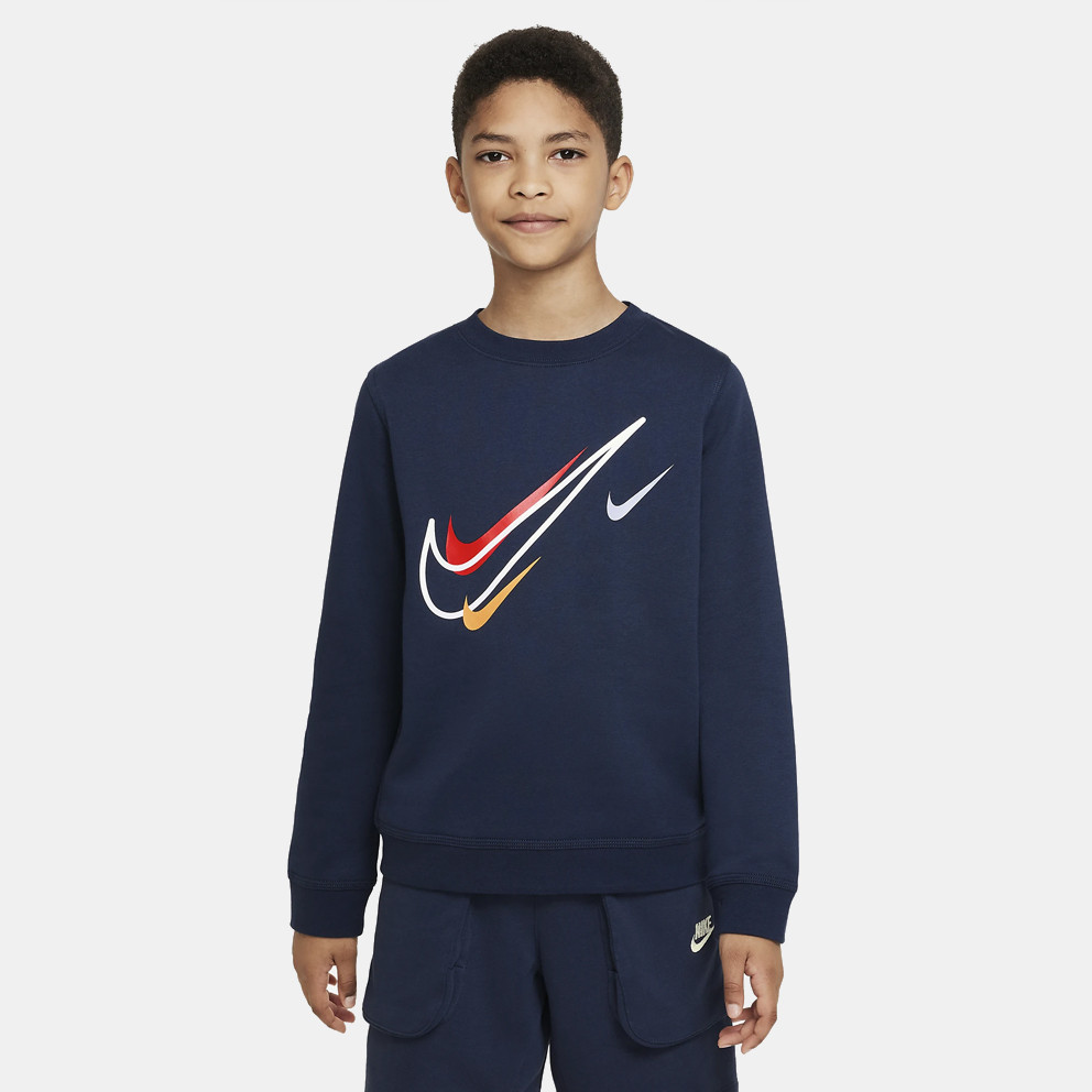 Nike Sportswear Fleece Crew Παιδική Μπλούζα Φούτερ