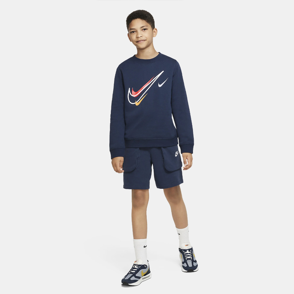 Nike Sportswear Fleece Crew Παιδική Μπλούζα Φούτερ