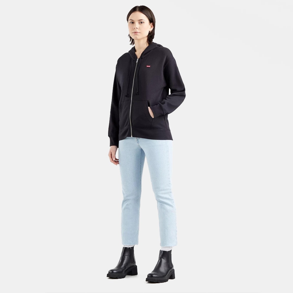 Levis Standard Zip Hoodie Caviar Γυναικεία Ζακέτα