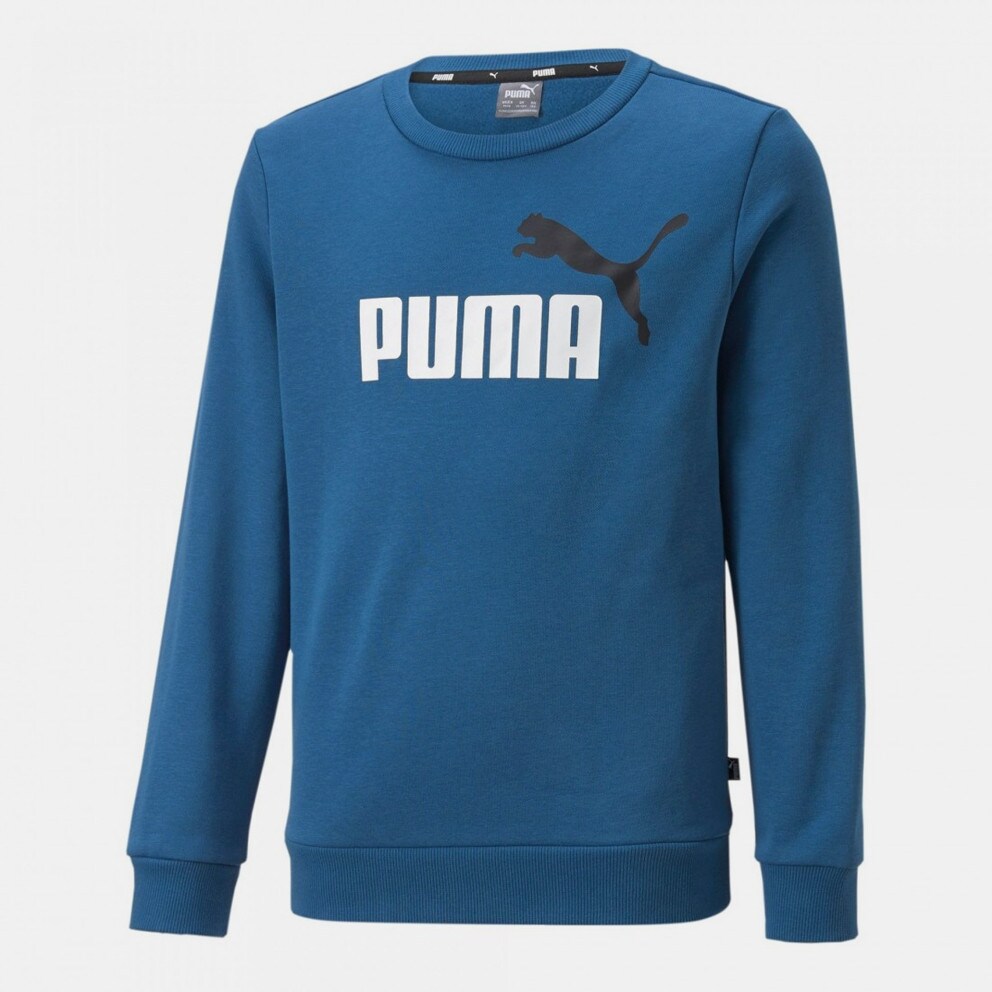 17 - Puma Cosmic Essentials 2 Colors Crew Big Logo Kids\' Sweatshirt Blue  586986 - Zapatillas de deporte blancas y plateadas Cali Sport exclusivas en  ASOS de Puma