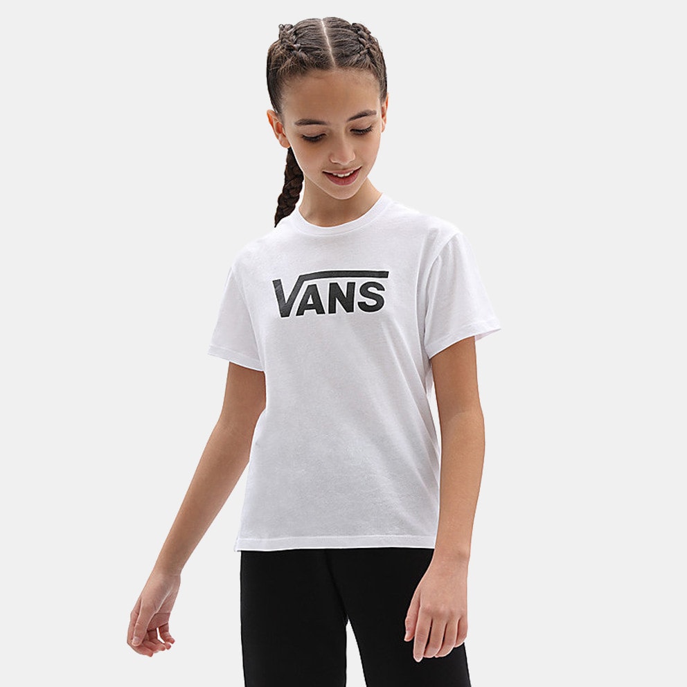 Vans Flying V Crew Gir Kid\'s T - Shirt White VN0A53P2WHT1 - VN0A3MVH6BT Vans  Basic-Kapuzenpullover mit kleinem Logo in Grau