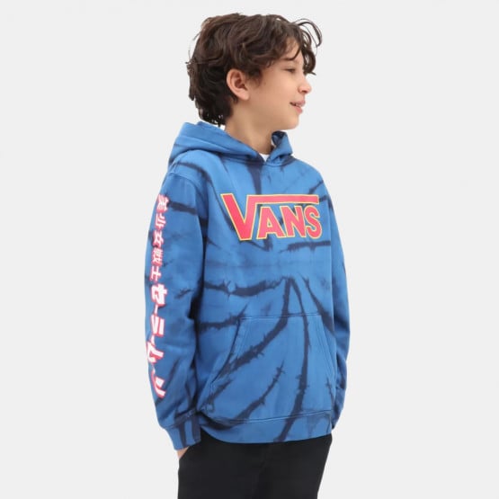 Blue tie dye vans sweatshirt on sale