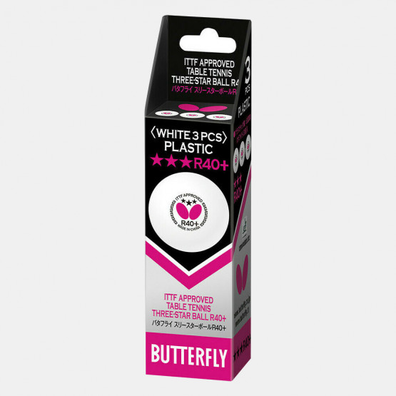 BUTTERFLY Μπαλάκια Ping Pong R40+ 3-Pack