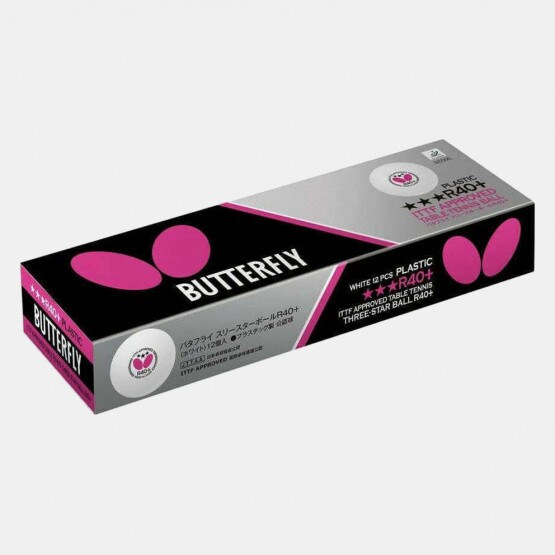 BUTTERFLY Μπαλακια Ping Pong Three-Star R40+ Pack