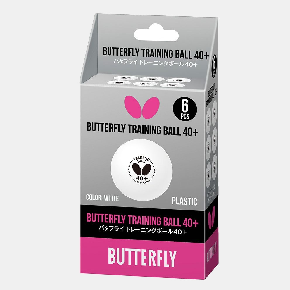 BUTTERFLY Training Ping Pong Balls 6-Pack