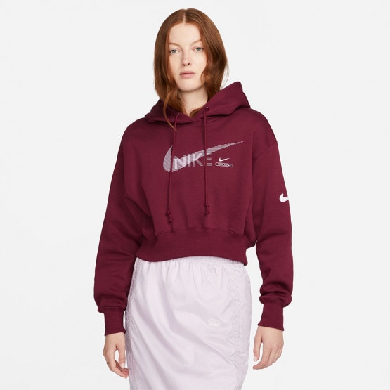 638 - Nike Sportswear Swoosh Women's Hoodie Red DR5613 - nike flyknit air  max upcoming releases