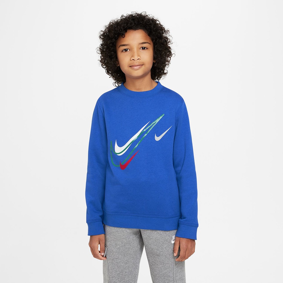 Nike Sportswear Fleece Crew Παιδική Μπλούζα Φούτερ (9000111642_8724)