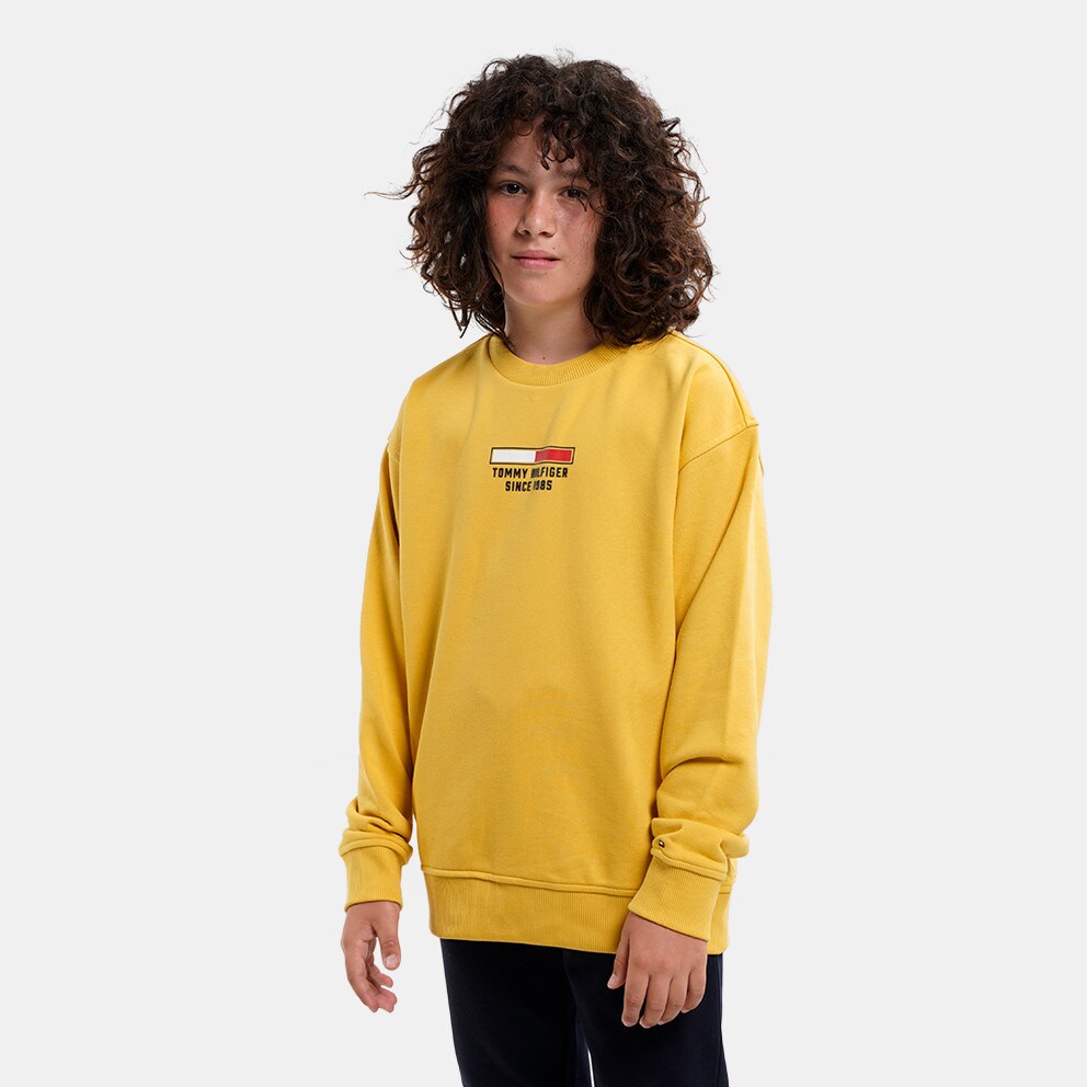 Yellow tommy jeans sweatshirt new arrivals