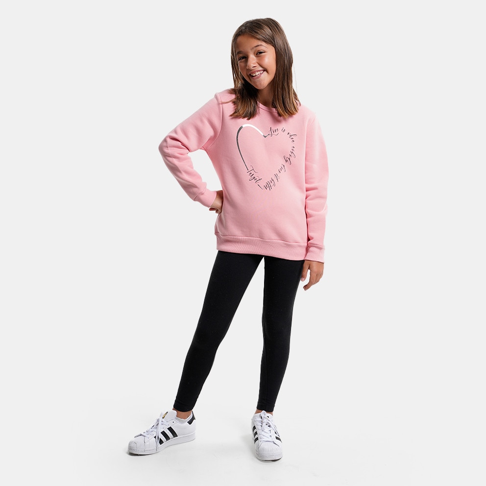 Target Crewneck & Leggings Fleece “Heart” Παιδικό Σετ (9000118349_010)