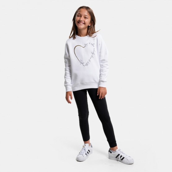 Target Crewneck & Leggings Fleece "Heart" Παιδικό Σετ