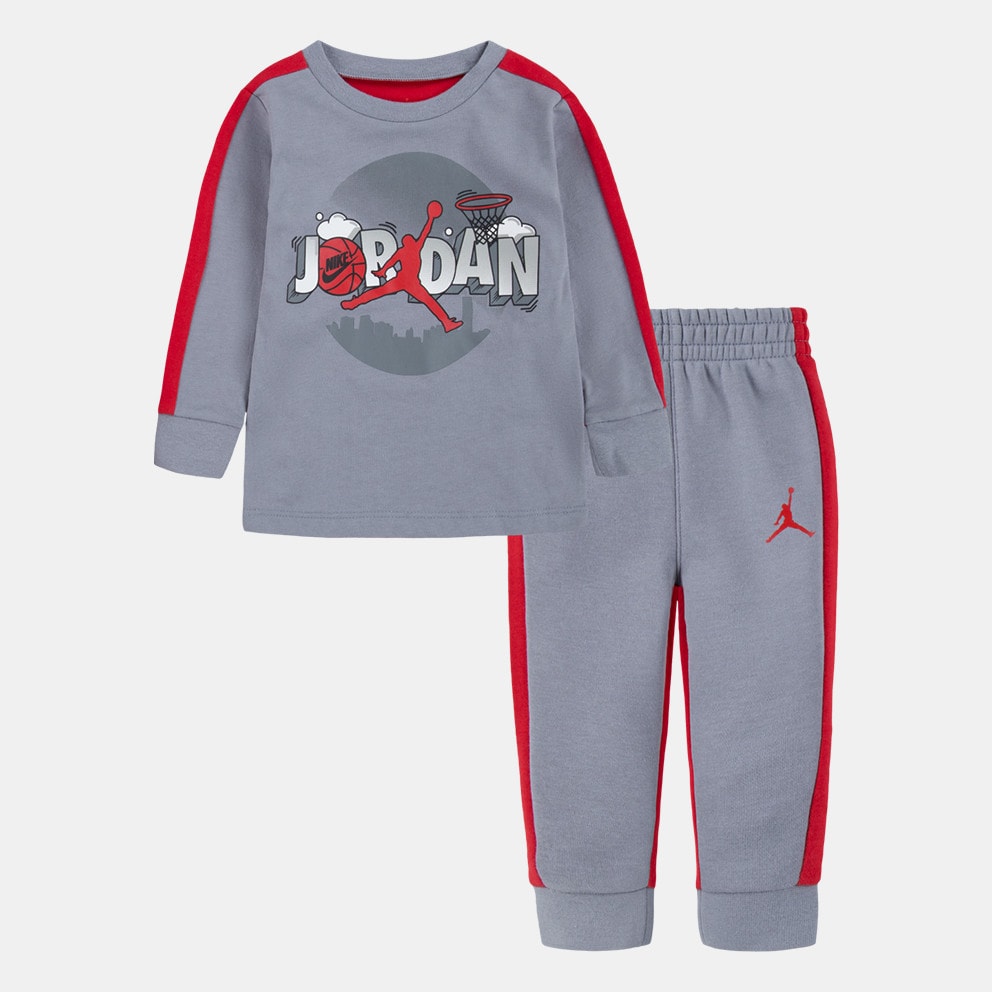Air Jordan x Paris Saint Germain Suit Pant Jordan Comic Blocked Kids Tracksuit Red 65B855 G5Q