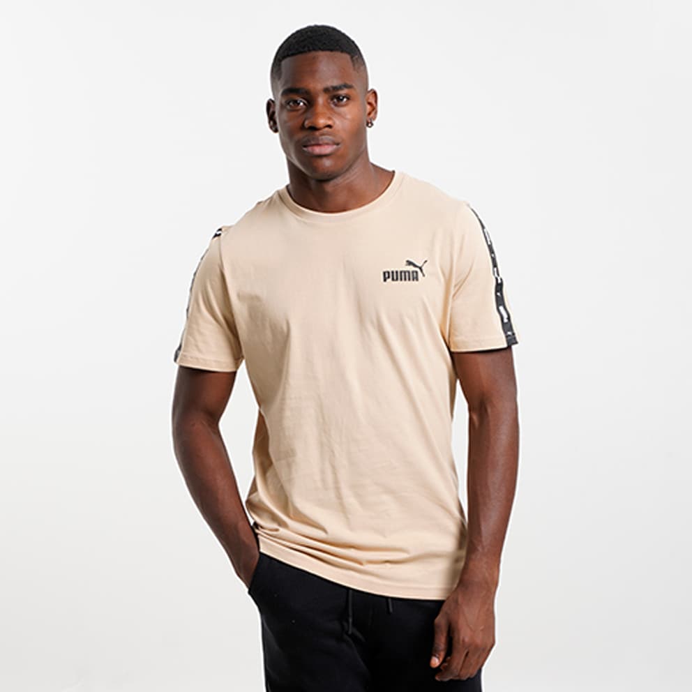 Puma Essentials Tape Men's T - 67 - Puma Iconic T7 Ανδρικό Σορτς - Shirt  Beige 847382