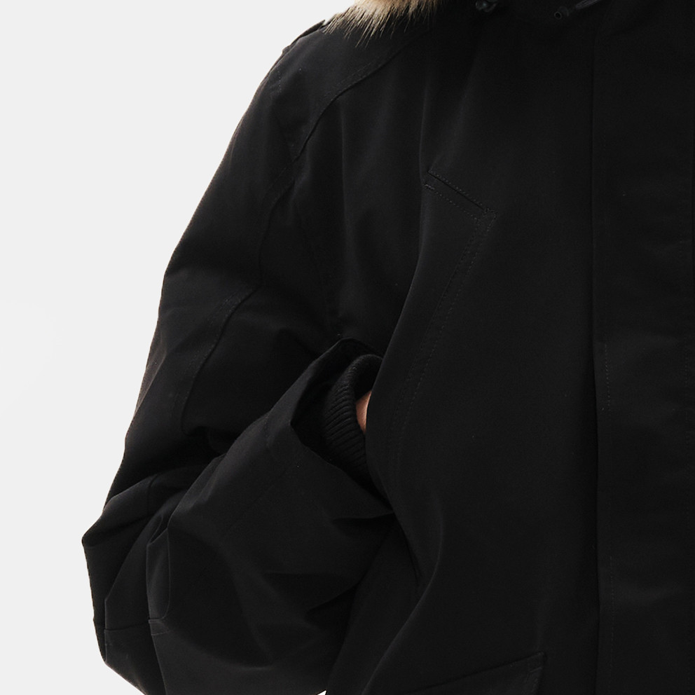 Emerson Men's Parka Jacket With Fur-Trimmed Hood