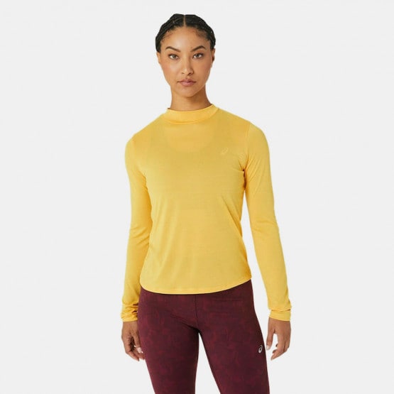 ASICS Mock Neck Women's Blouse with Long Sleeves