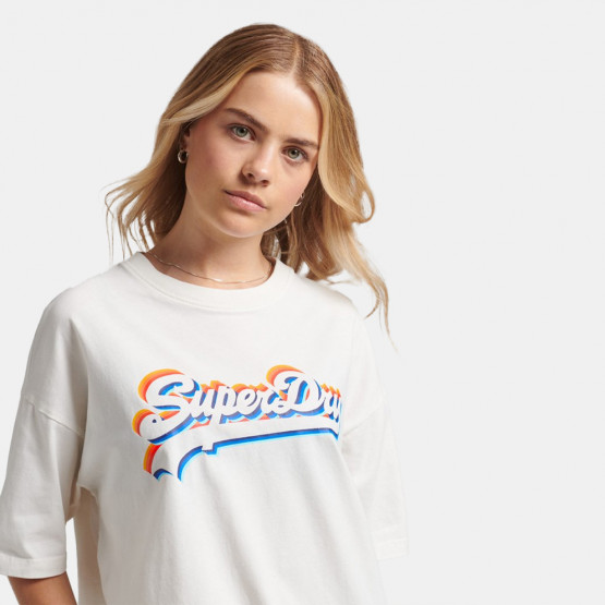 Superdry D1 Vintage Logo Rainbow Γυναικείο T-Shirt