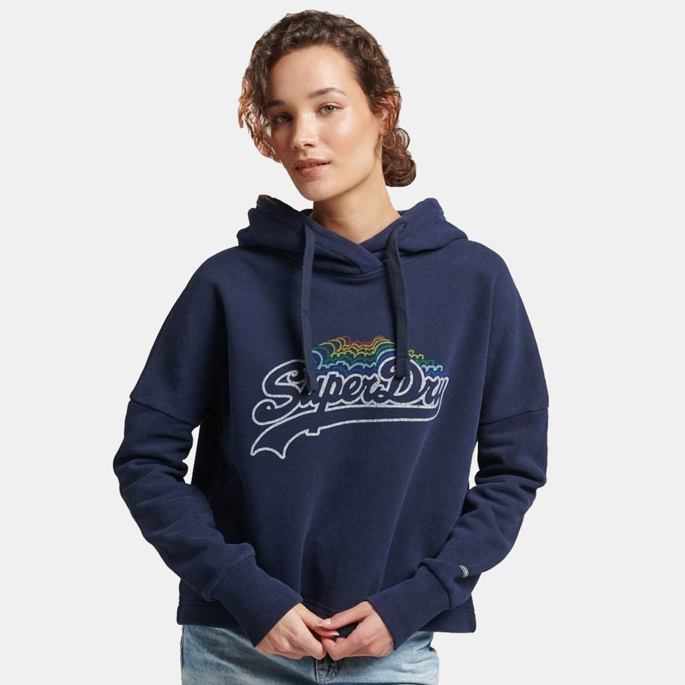 Superdry D1 Vintage Logo Rainbow Γυναικεία Μπλούζα με Μακρύ Μανίκι