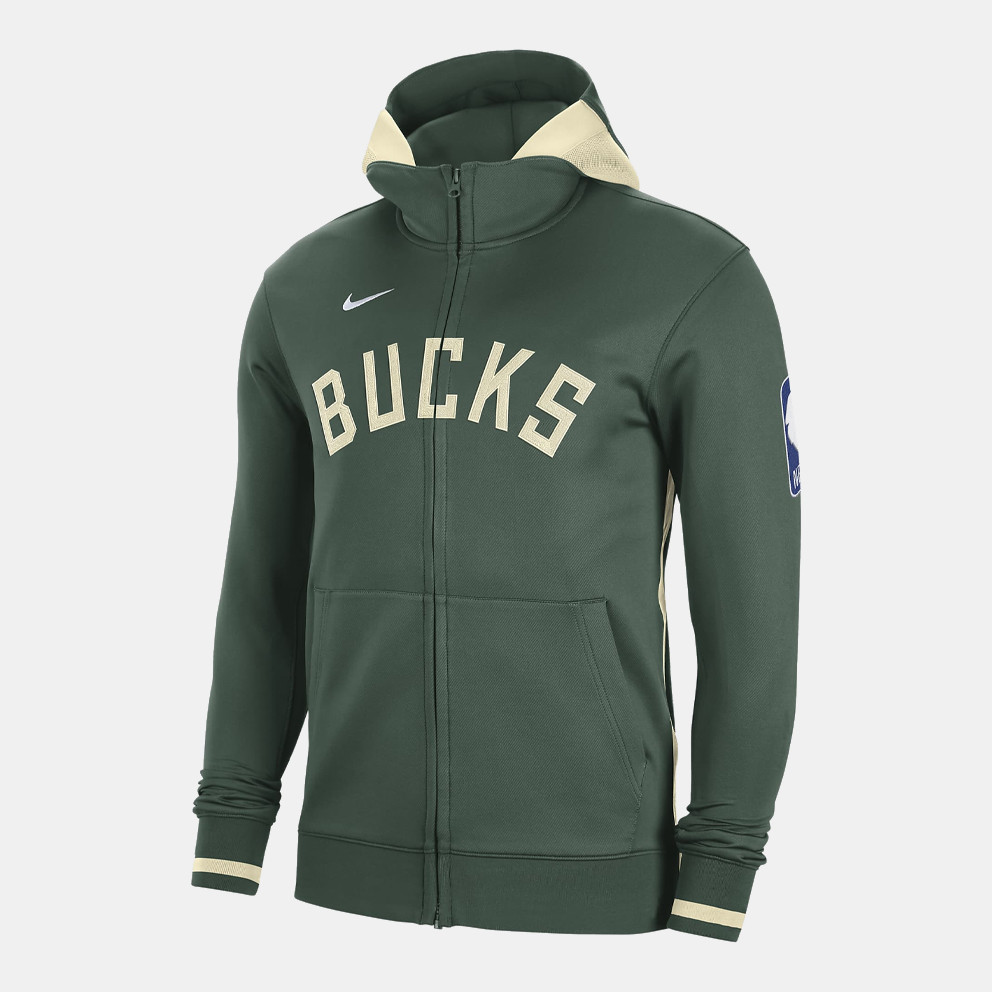 Nike Dri-FIT NBA Milwaukee Bucks Showtime Men's Full Zip Hoodie