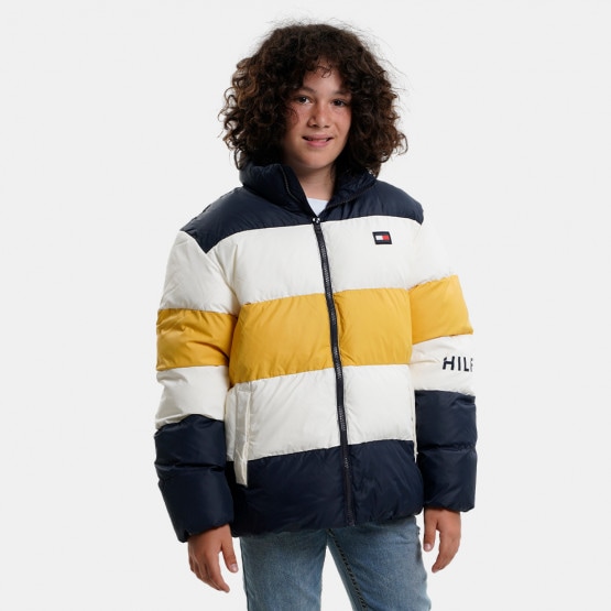 Tommy Jeans Printed Stripe Puffer Παιδικό Μπουφάν