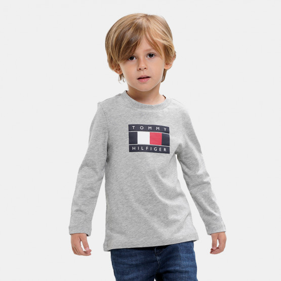 Tommy Jeans Global Stripe Flag Παιδική Μπλούζα με Μακρύ Μανίκι