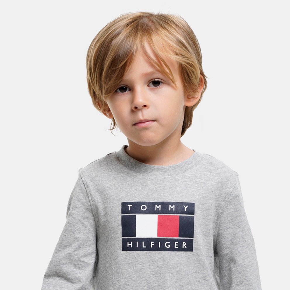 Tommy Jeans Global Stripe Flag Παιδική Μπλούζα με Μακρύ Μανίκι