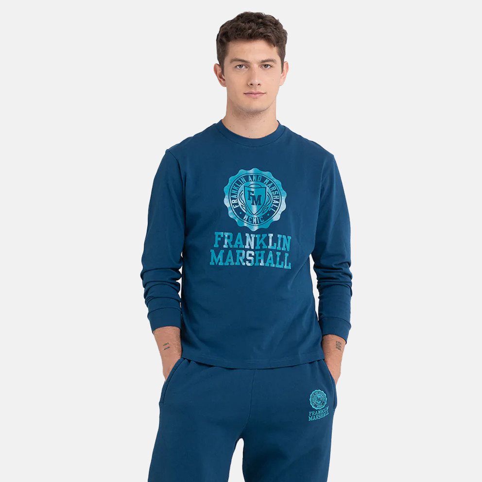 Franklin & Marshall Logo Ανδρική Μπλούζα με Μακρύ Μανίκι (9000124078_63865)