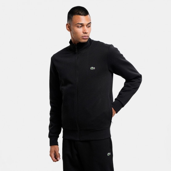 Mens black sales lacoste tracksuit