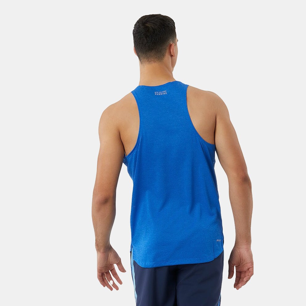 New Balance Graphic Impact Run Singlet Ανδρική Αμάνικη Μπλούζα