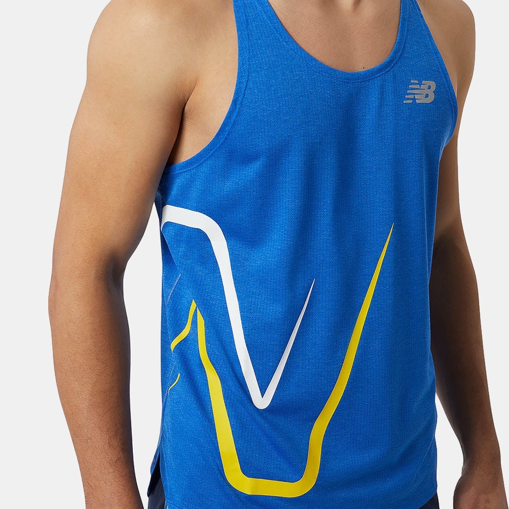 New Balance Graphic Impact Run Singlet Men's Sleeveless T-shirt