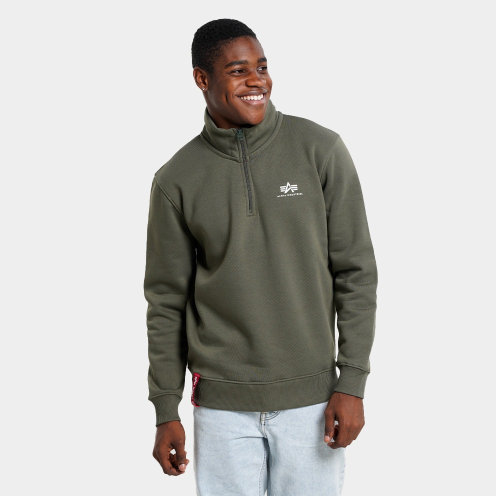 Alpha Industries Half Zip Ανδρική Μπλούζα Φούτερ