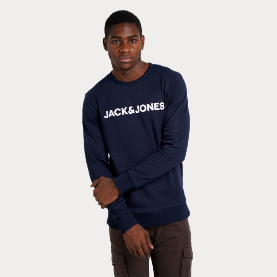 Jack & Jones Jaclounge O-Neck Ανδρική Μπλούζα Φούτερ