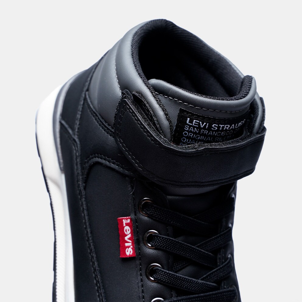 Levi's black best sale high top shoes