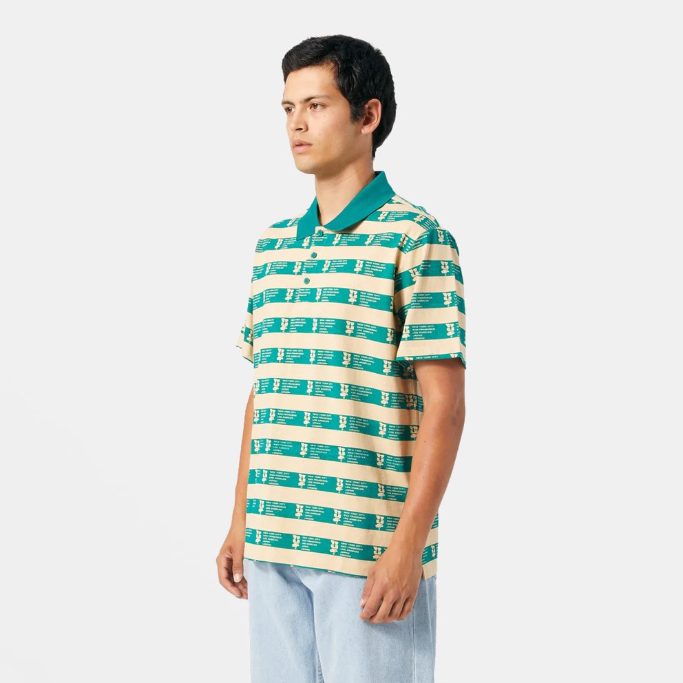 TAN - shirt Green KN00405 - Polo Vert Foncé We Are Rugby - Huf Cartwright  Printed Men's Polo T