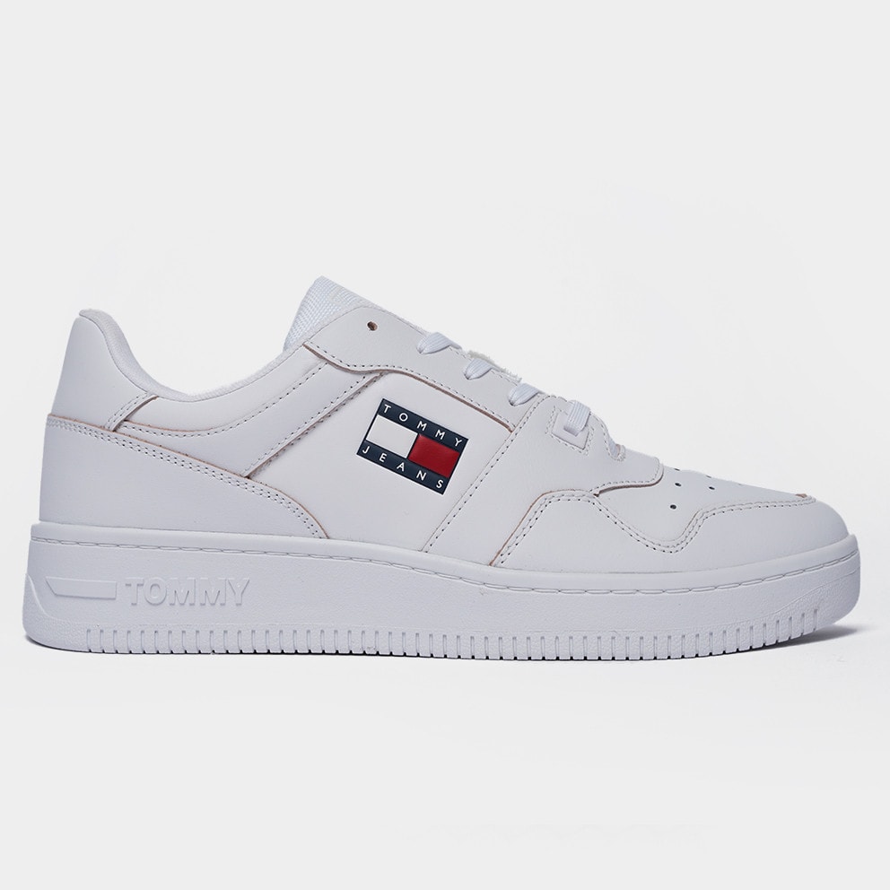 YBR - Tommy Jeans Etch Basket Men's Shoes White - Damengürtel TOMMY JEANS Tjw Logo Hardware HW AW0AW10880 BDS