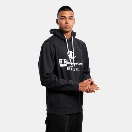 KK001 - Champion Men's Hoodie Black 217994 - Lysebrun sweatshirt med rund  hals