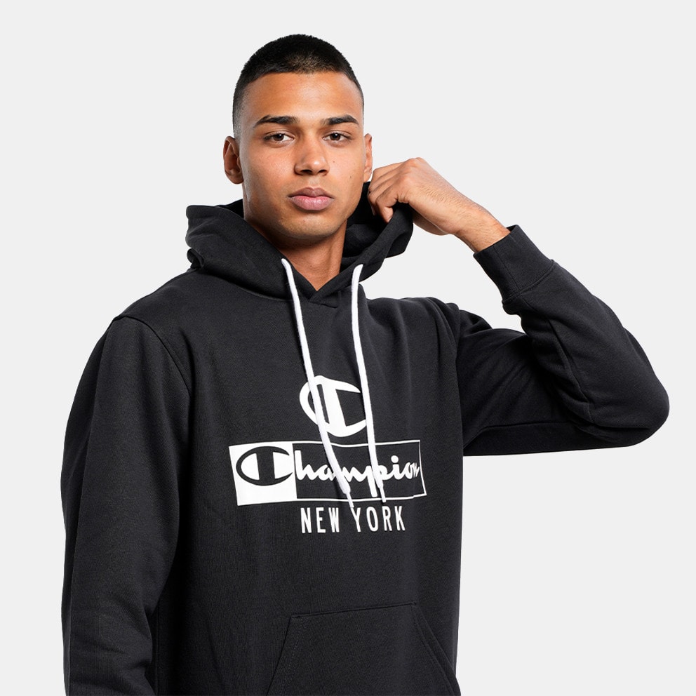 KK001 - Champion Men\'s Hoodie Black 217994 - Lysebrun sweatshirt med rund  hals