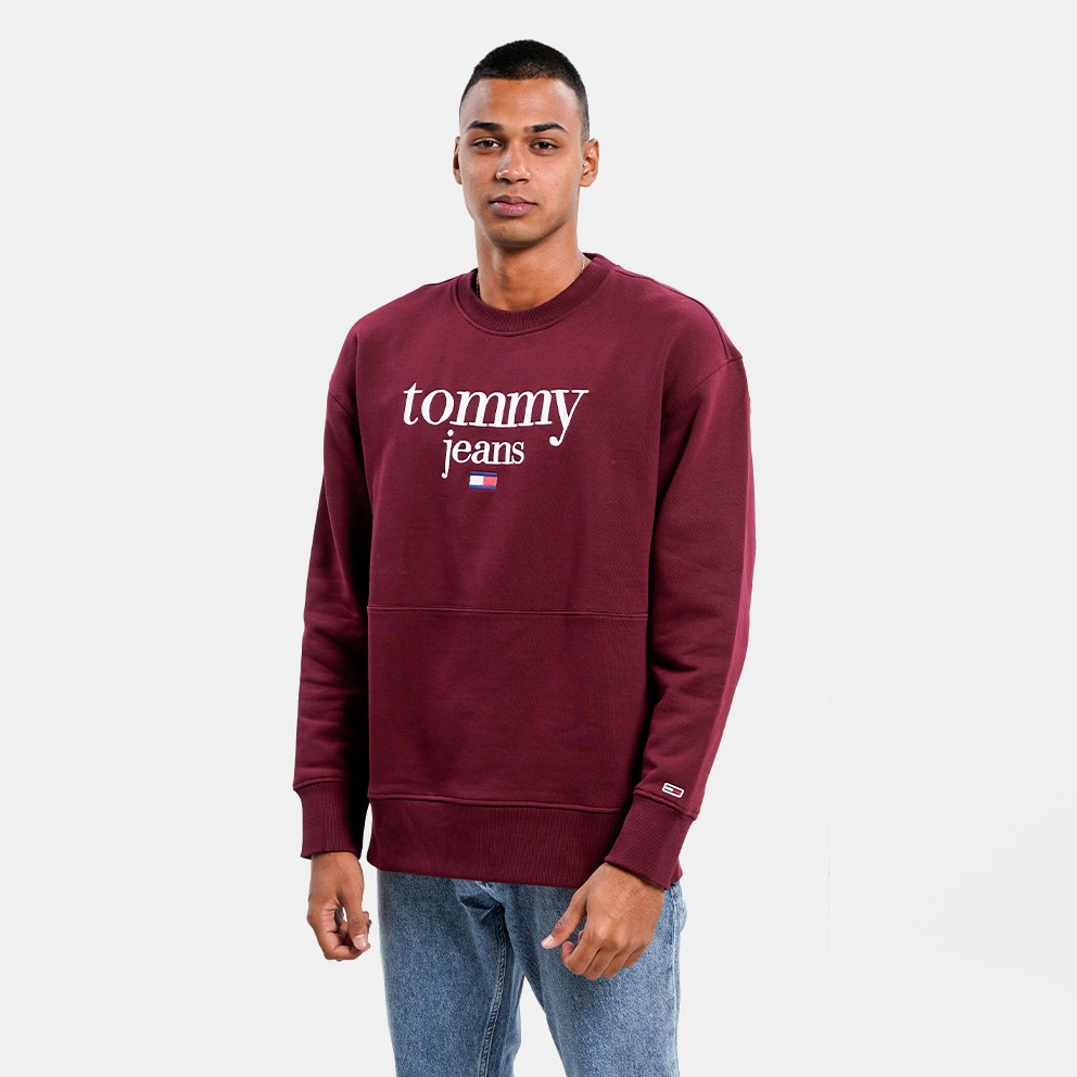 VLP Tommy Jeans Reg Modern Men s Sweatshirt Red DM0DM15029 men s belt tommy hilfiger new denton 3 5 belt