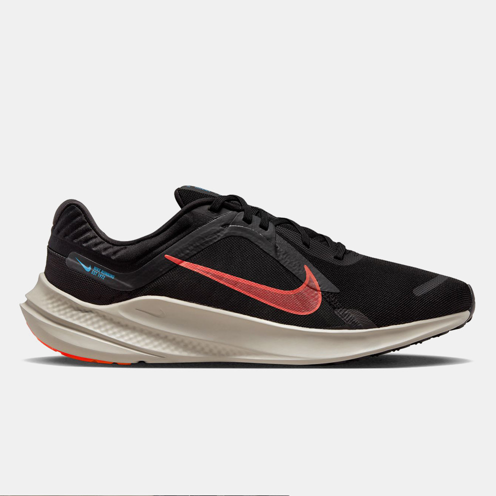 Nike Quest 5 Ανδρικά Παπούτσια για Τρέξιμο (9000109793_60404) BLACK/BRIGHT CRIMSON-COBBLESTONE