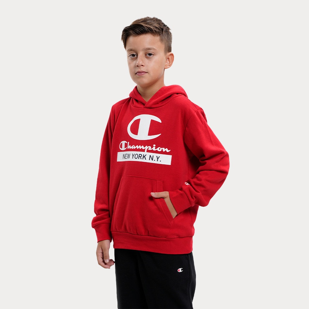 Champion Kid's Hoodie Red HTR 306169 - Burton Kenwyn Kurzarm T-Shirt - RS053