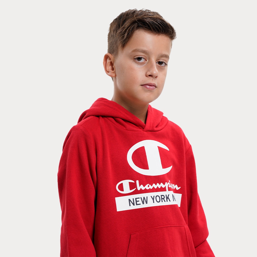 Champion Kid\'s Hoodie Red HTR 306169 - Burton Kenwyn Kurzarm T-Shirt - RS053