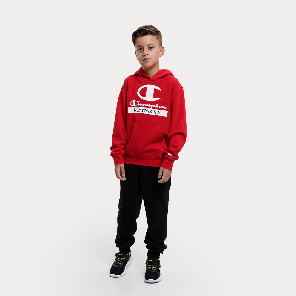 Champion Kid's Hoodie Red HTR 306169 - Burton Kenwyn Kurzarm T-Shirt - RS053